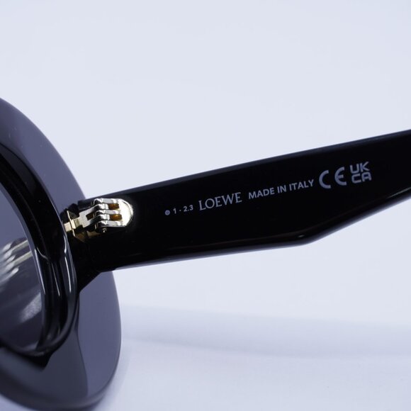 Loewe LW40112I 01A Sunglasses Black Butterfly Frame, Grey Lenses - Picture 7 of 10